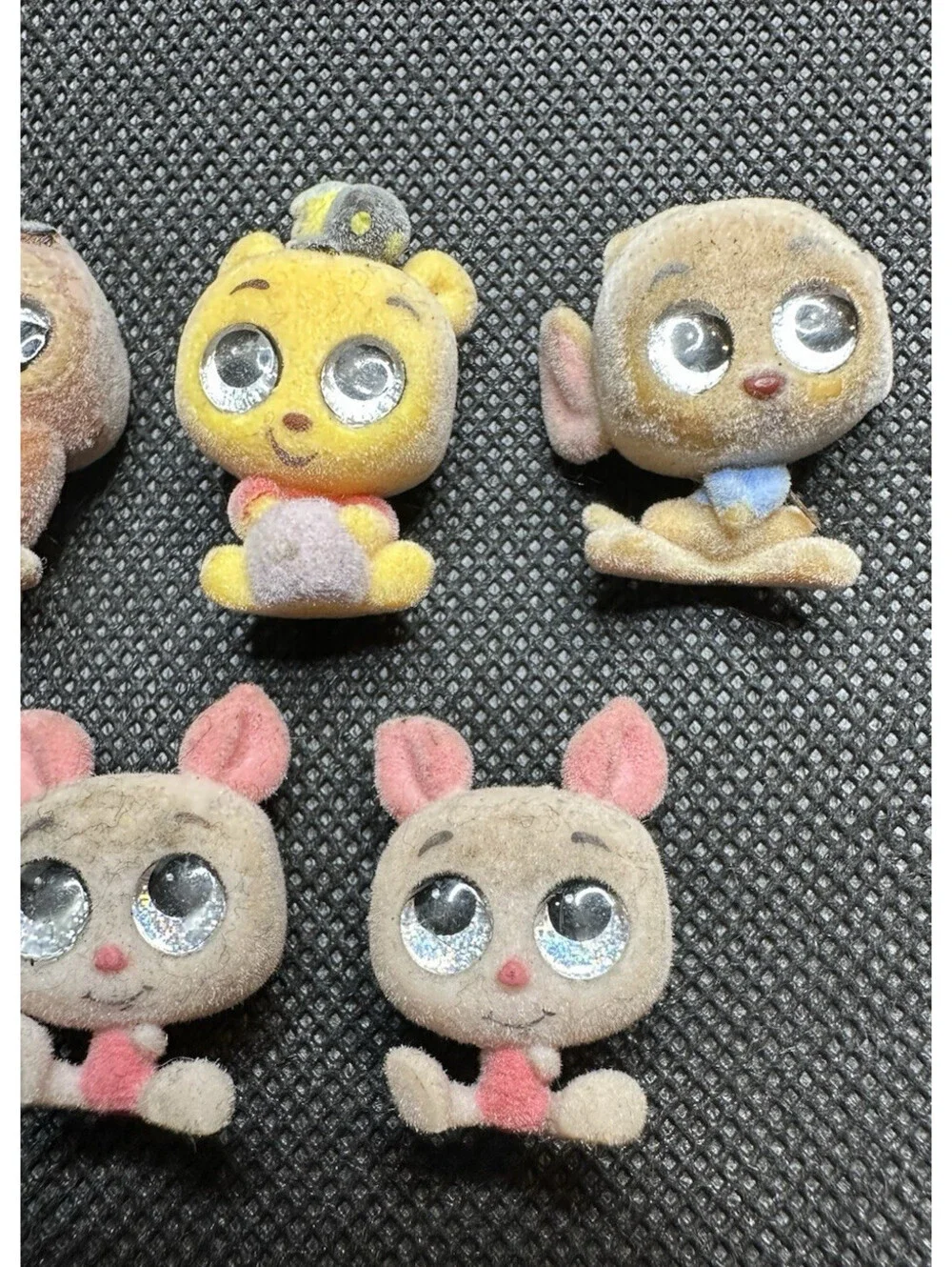 Disney Doorables Flocked Velvet Lot of 5 Pooh Piglet Dumbo Owl Rare